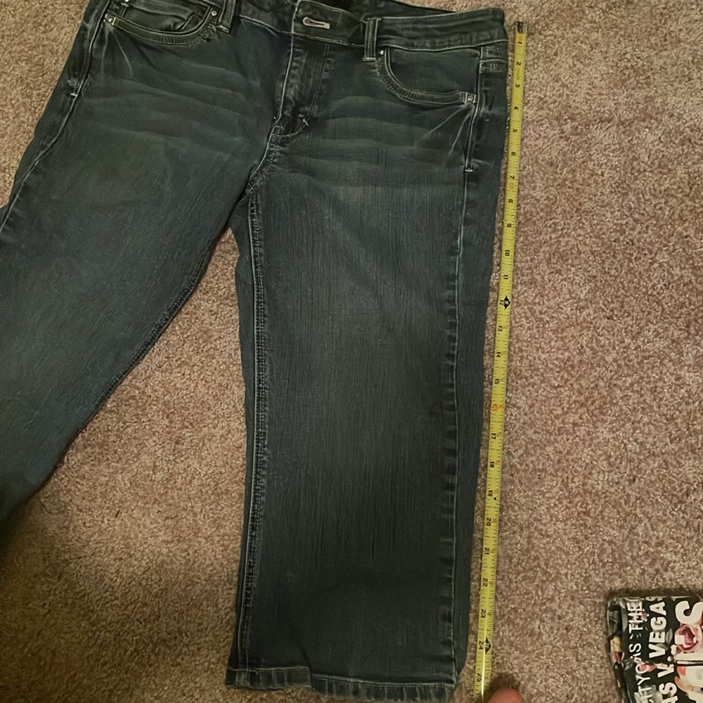 White House Black Market  Pedal Pusher Blue Denim Jeans - Picture 8 of 8